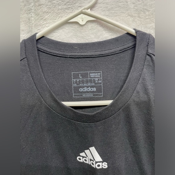 Adidas black and white logo tee. - Picture 4 of 4